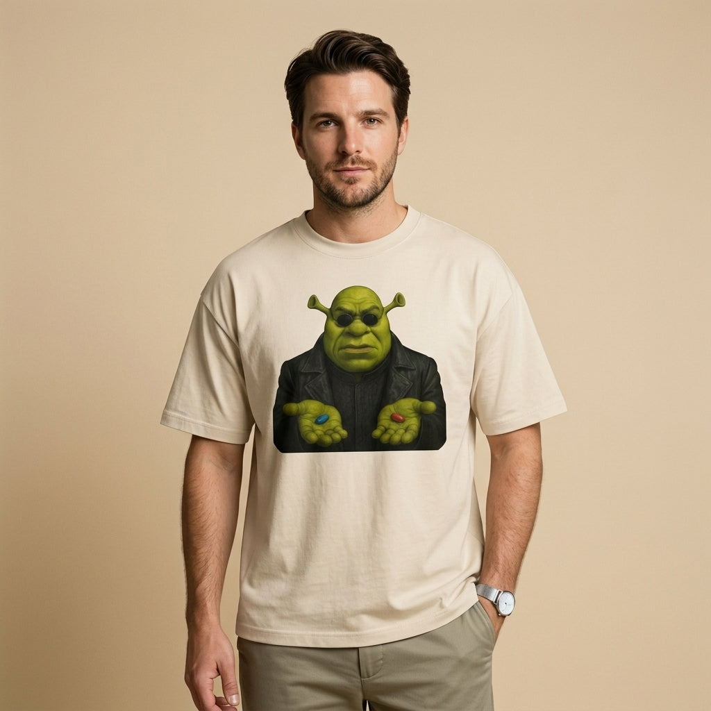 Shrek Matrix Oversize Tişört