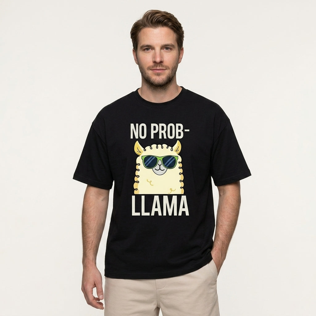 No Prob-llama Oversize Tişört