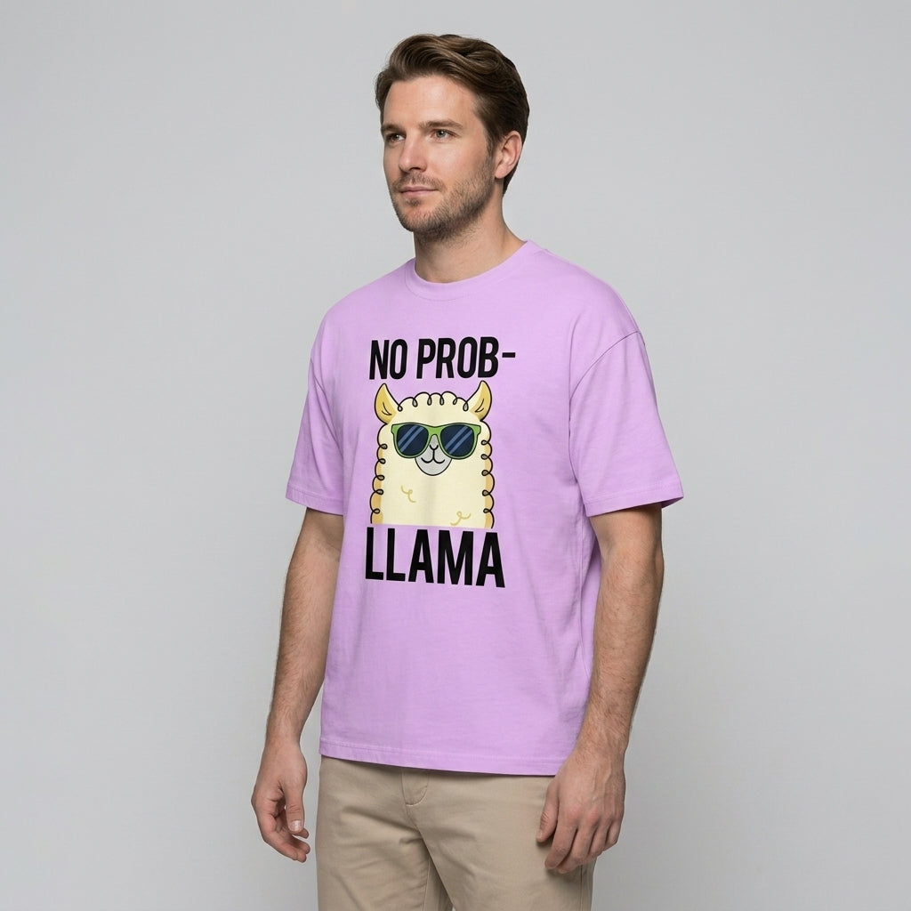 No Prob-llama Oversize Tişört