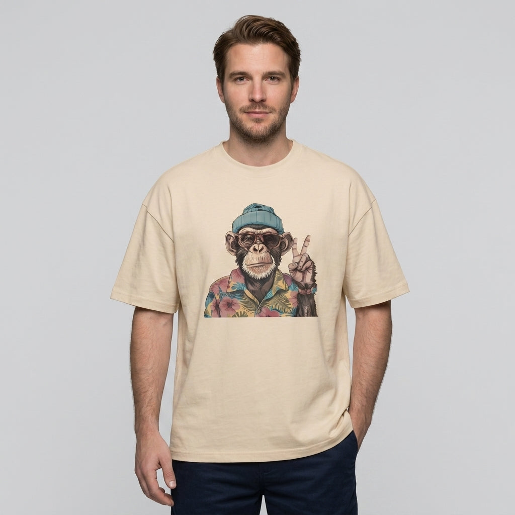Free Monkey Oversize Tişört
