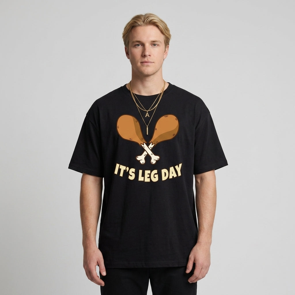 Leg Day Oversize Tişört