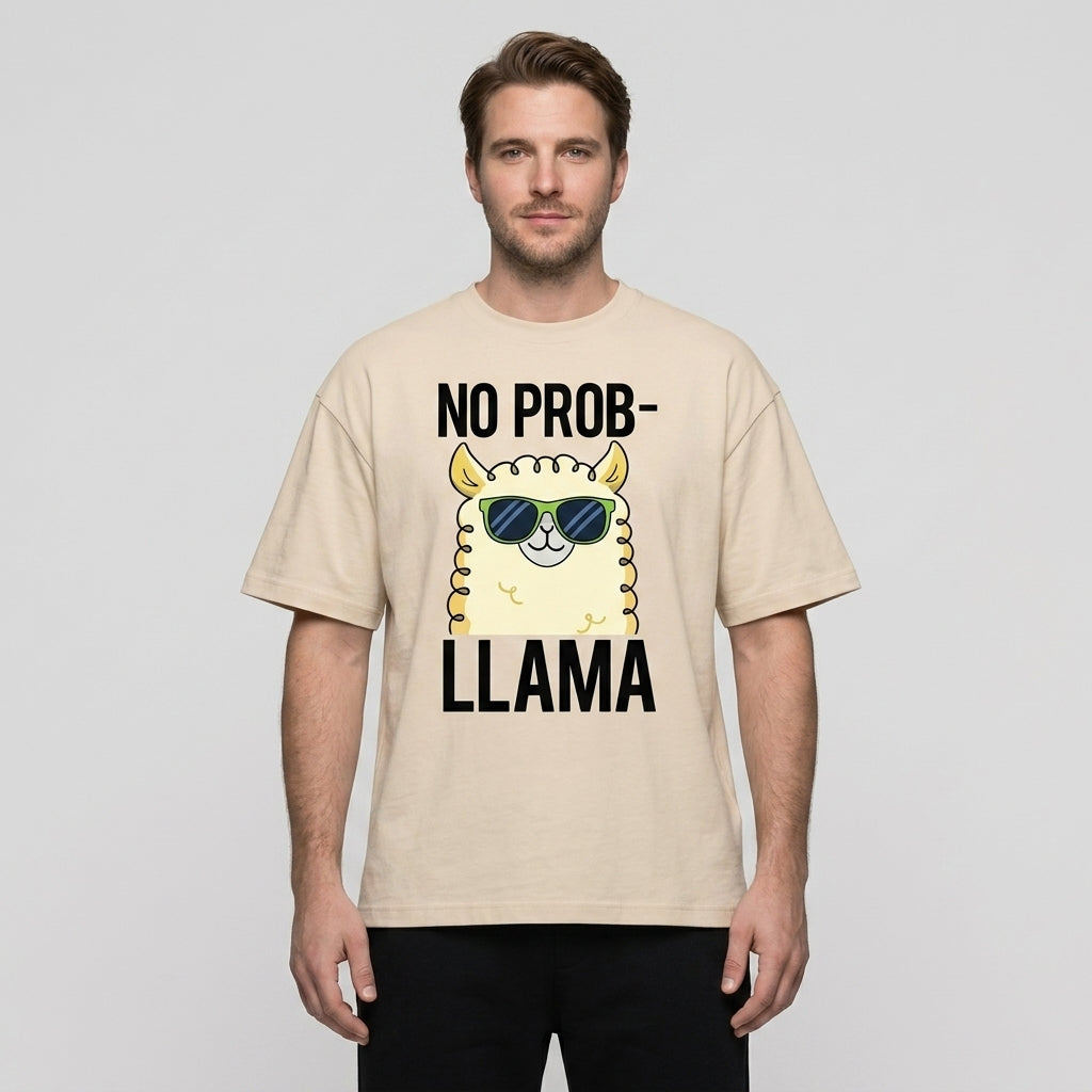 No Prob-llama Oversize Tişört