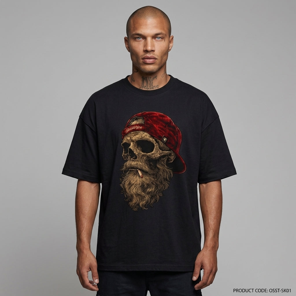 Skull Oversize Tişört
