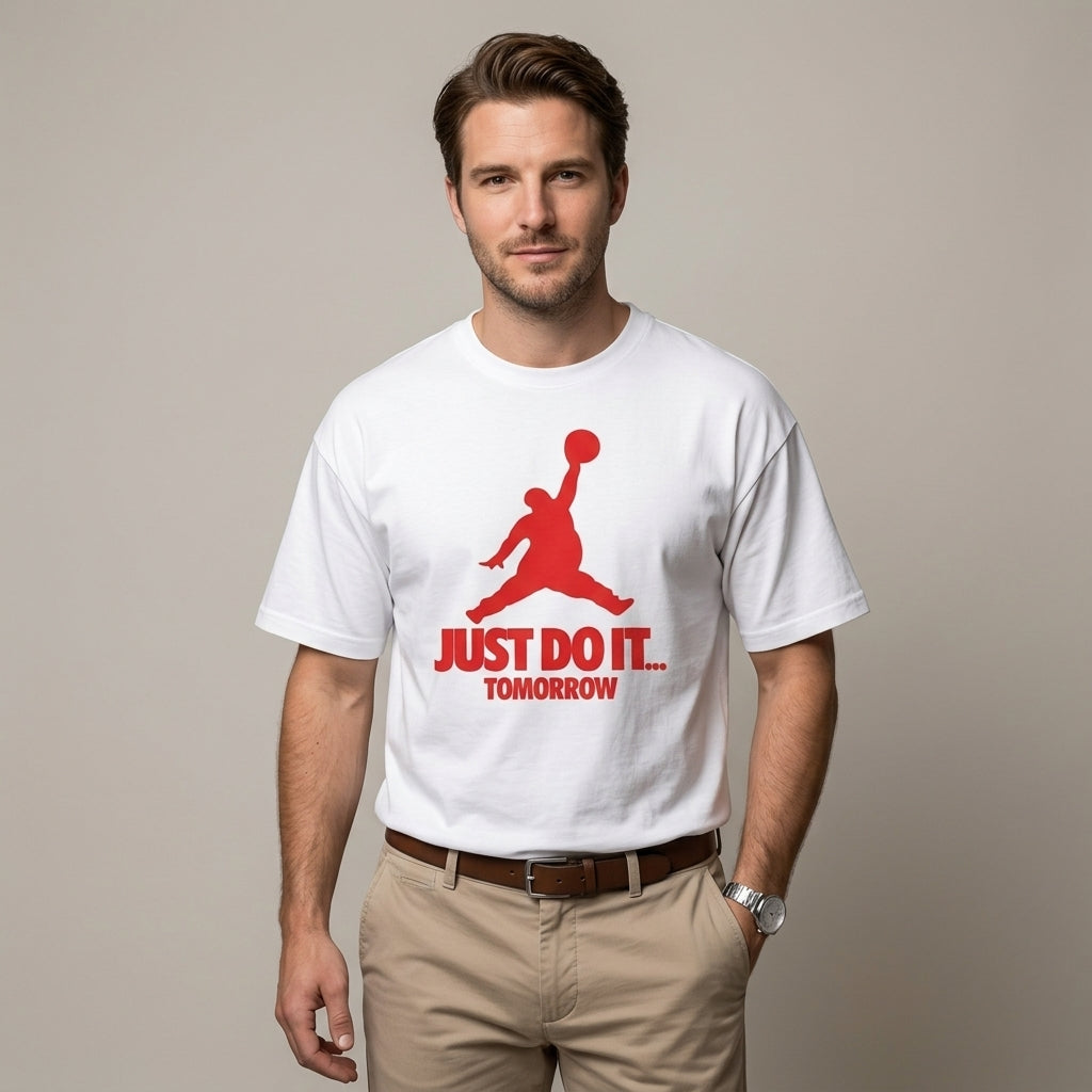 Just Do It Tomorrow Oversize Tişört