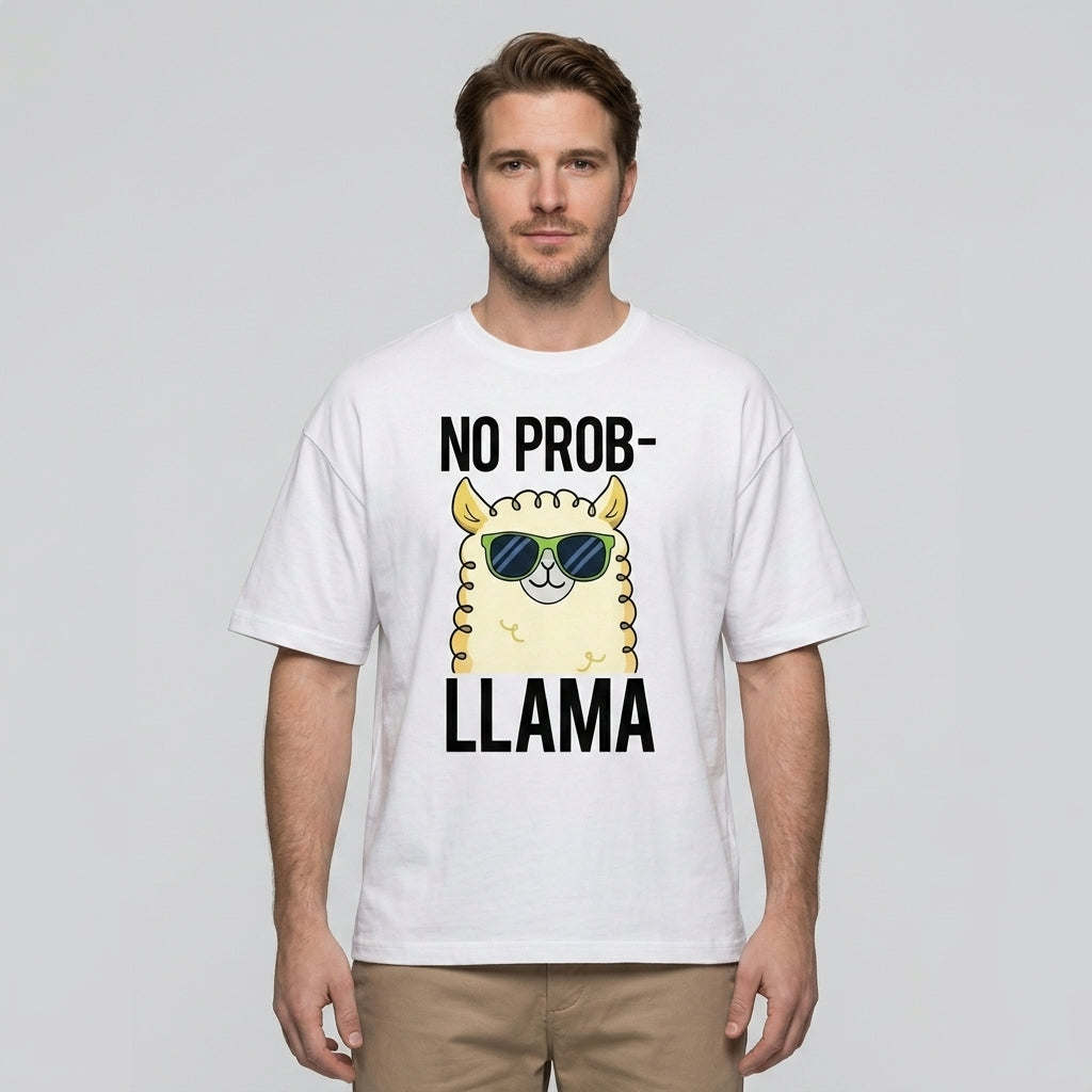 No Prob-llama Oversize Tişört