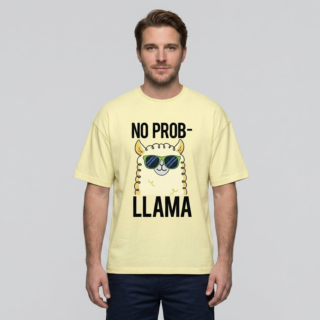 No Prob-llama Oversize Tişört