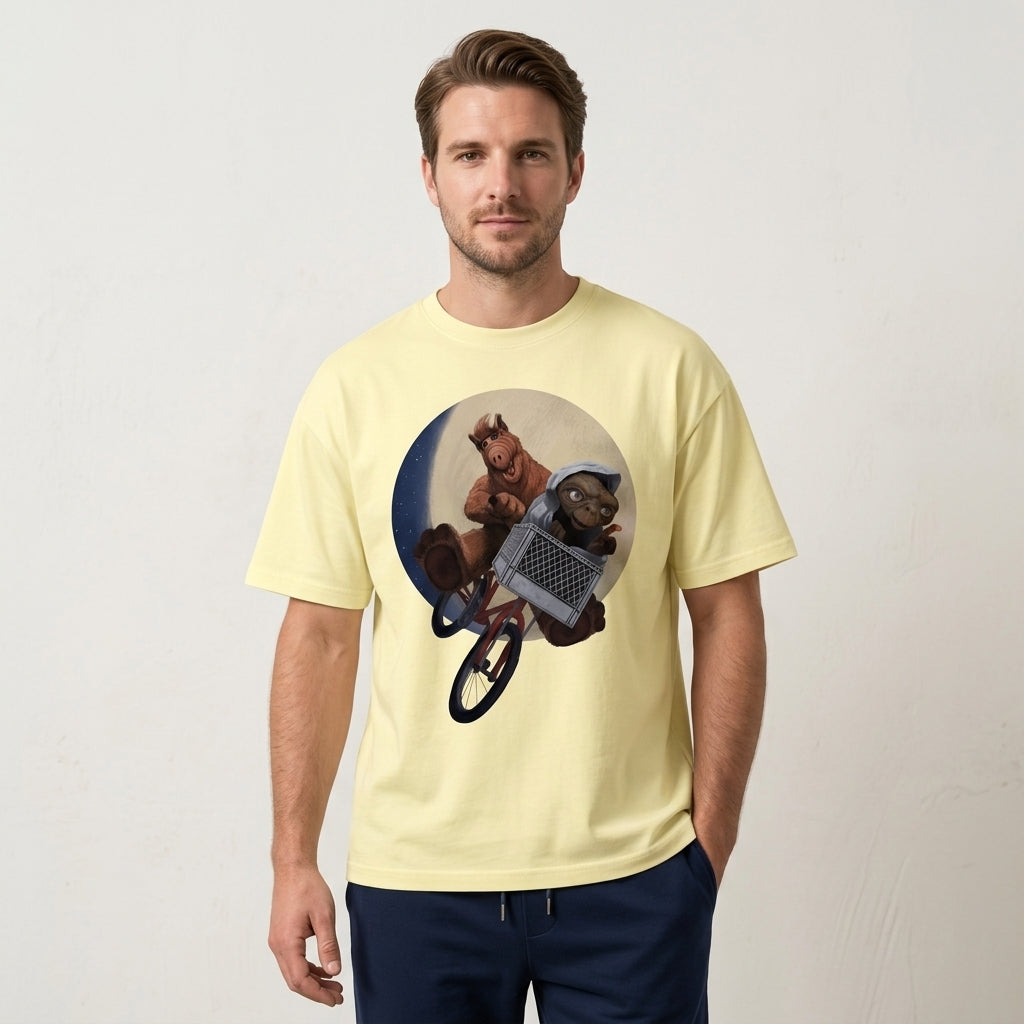 Alf & ET Oversize Tişört