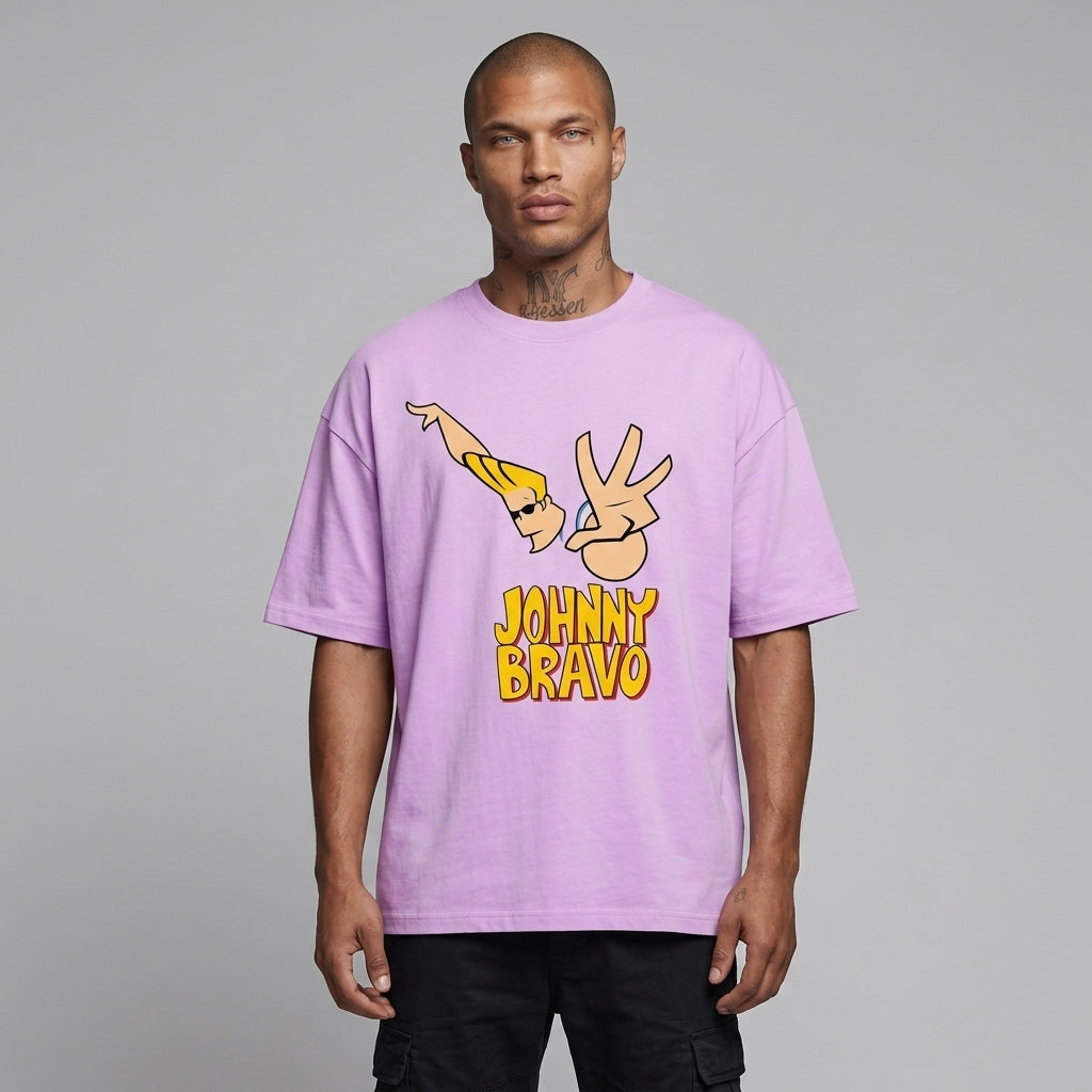 Johnny Bravo Oversize Tişört