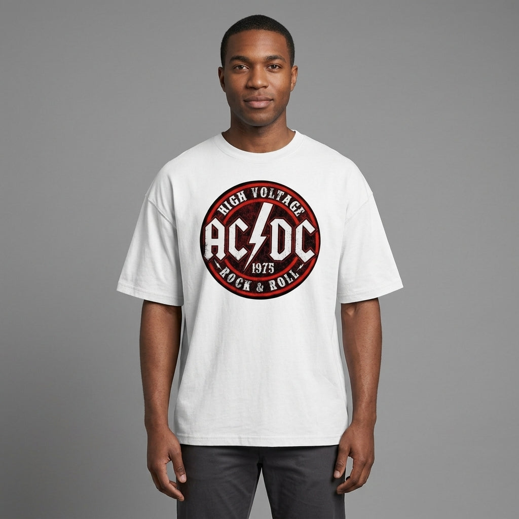 AC DC Oversize Tişört