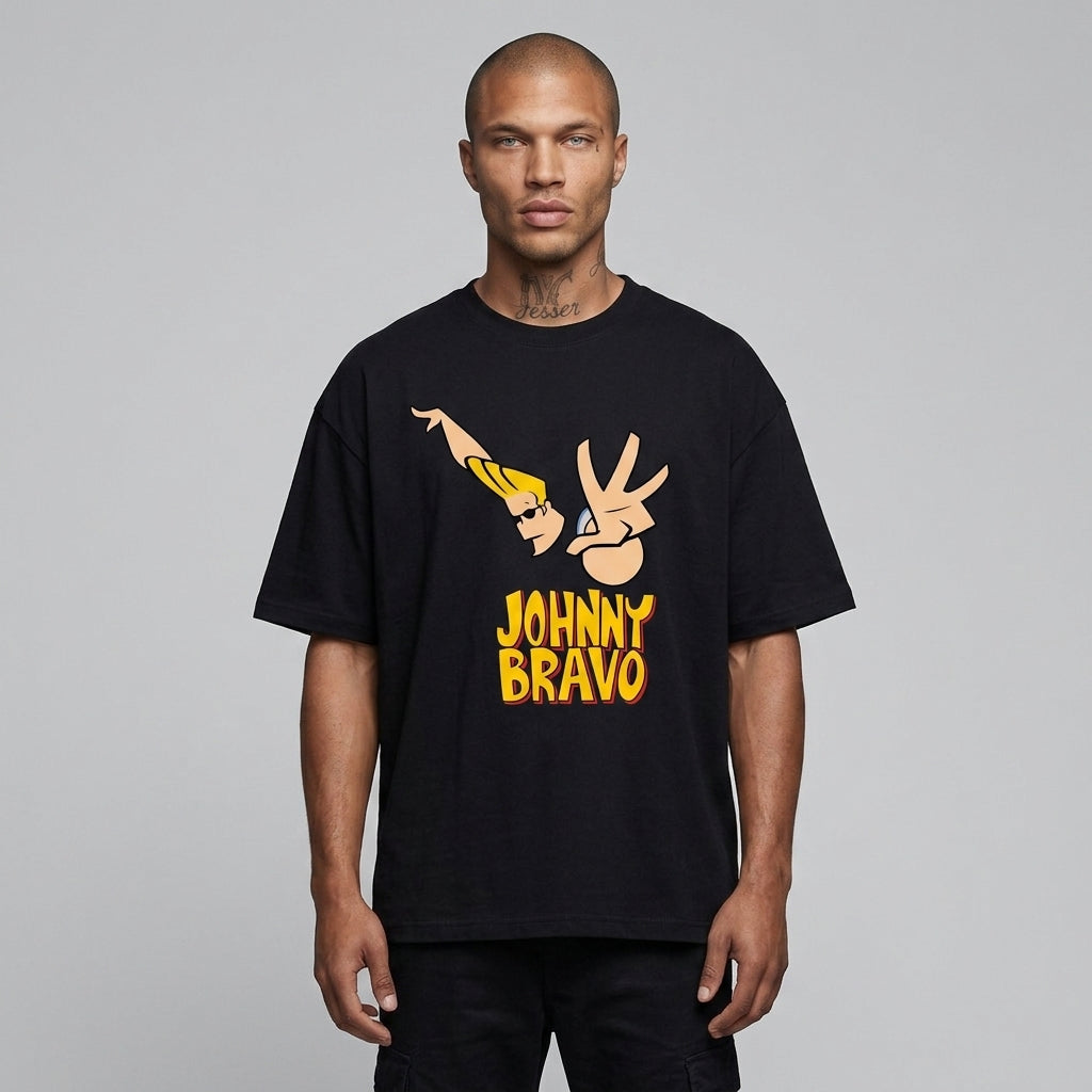 Johnny Bravo Oversize Tişört