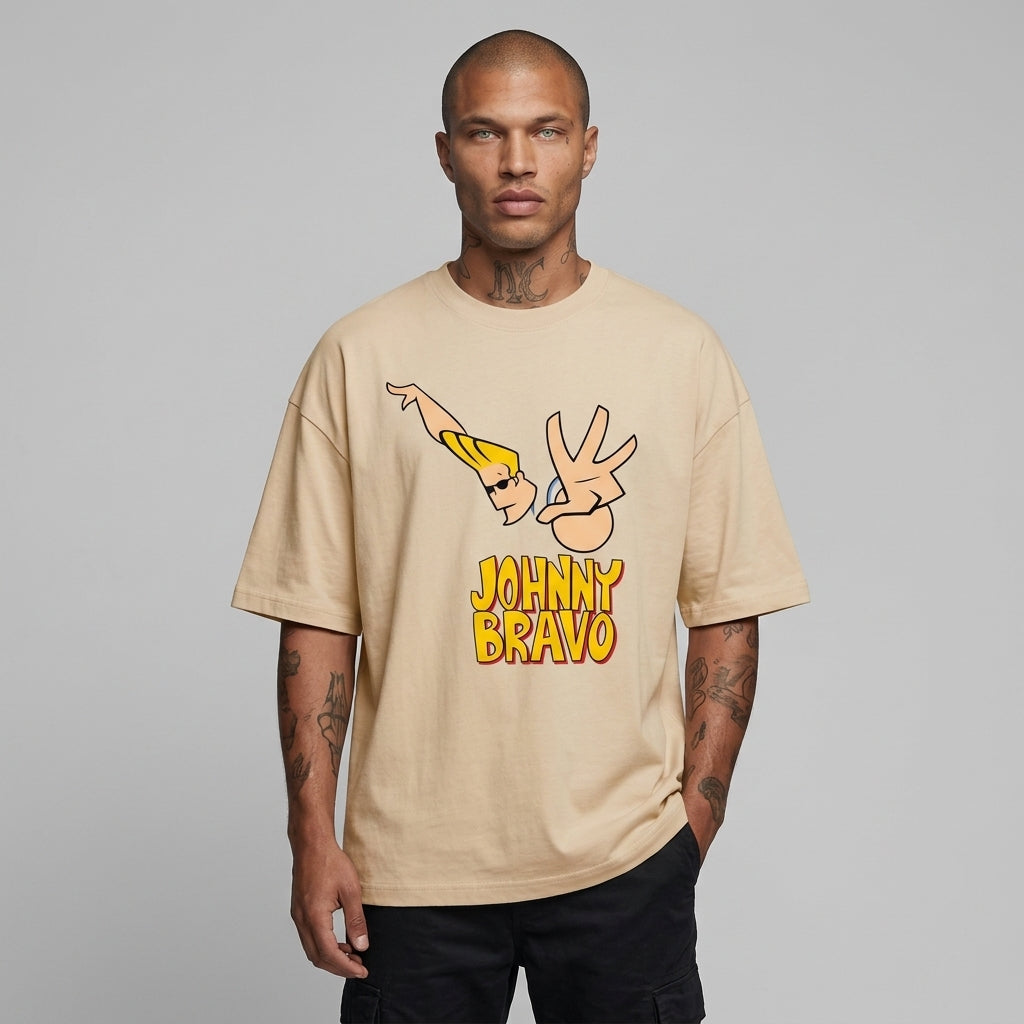 Johnny Bravo Oversize Tişört
