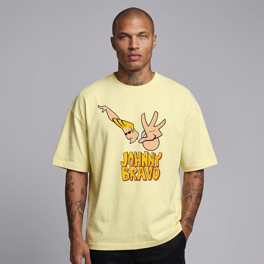 Johnny Bravo Oversize Tişört