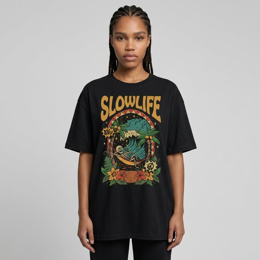 Slow Life Oversize Tişört