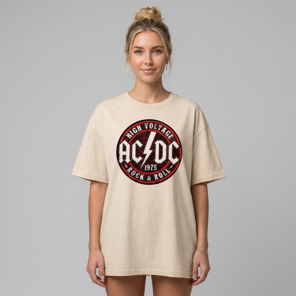 AC DC Oversize Tişört