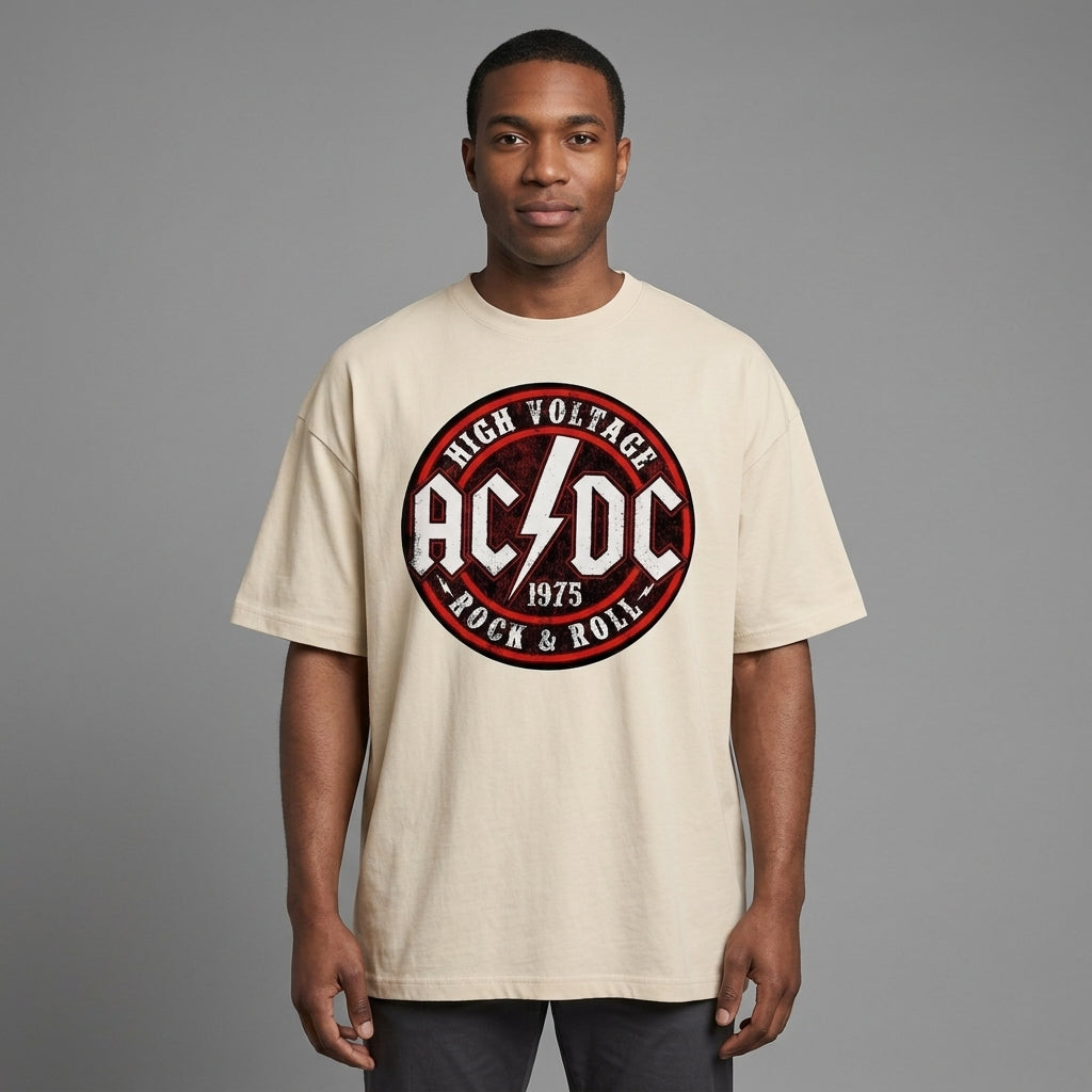 AC DC Oversize Tişört