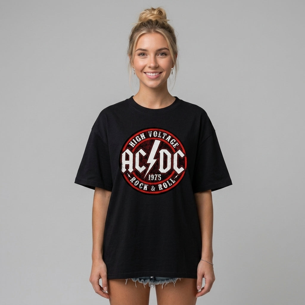 AC DC Oversize Tişört