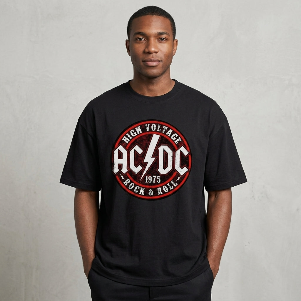 AC DC Oversize Tişört
