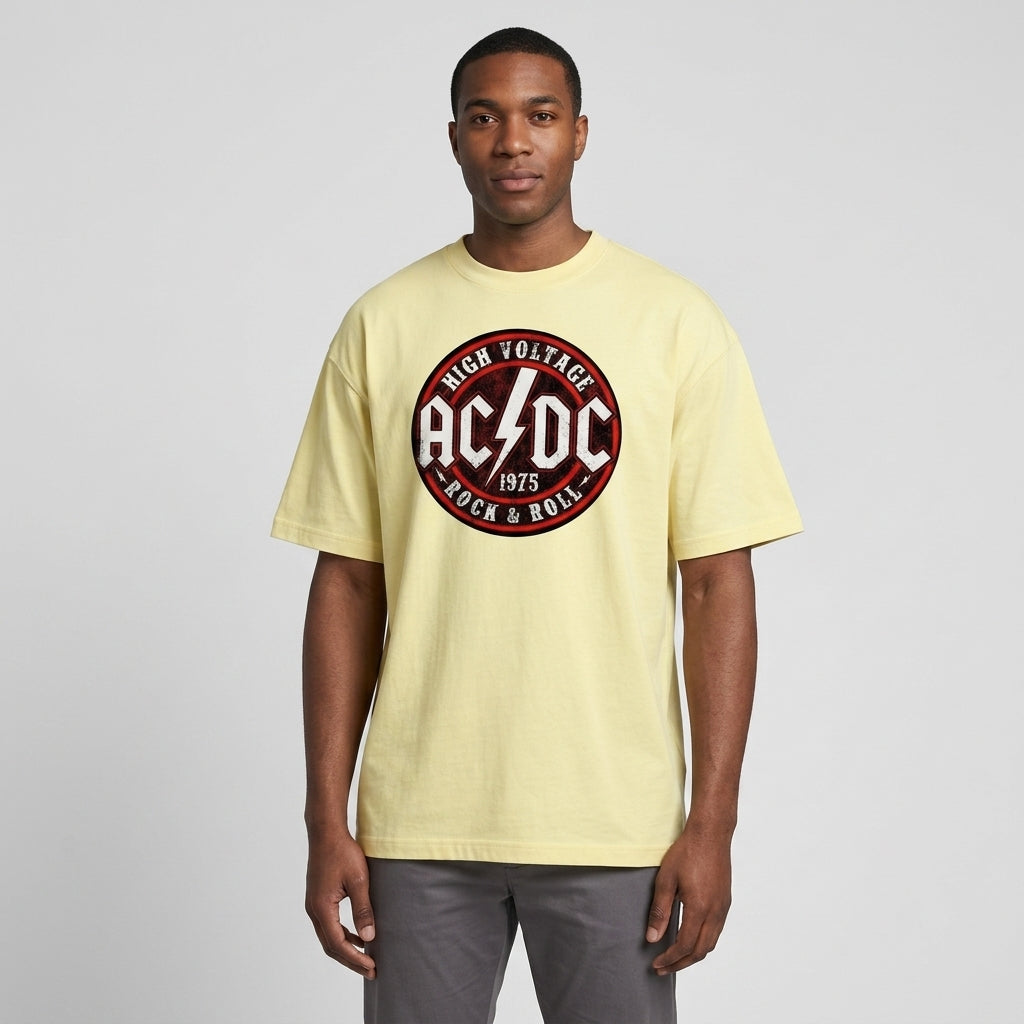 AC DC Oversize Tişört