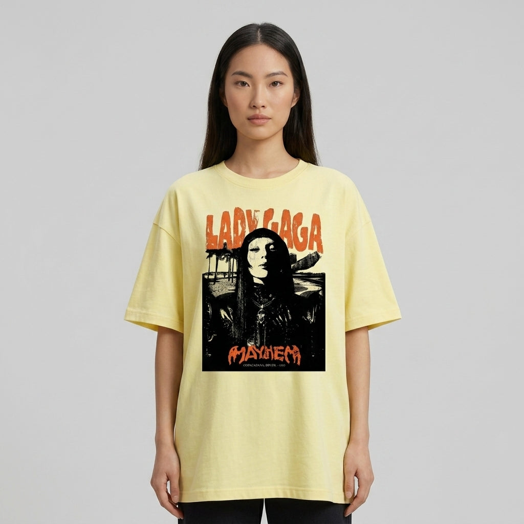 Lady Gaga Oversize Tişört