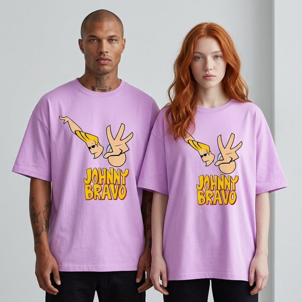 Johnny Bravo Oversize Tişört
