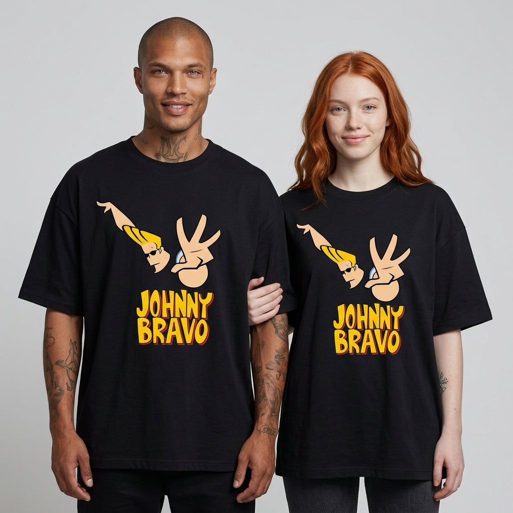 Johnny Bravo Oversize Tişört