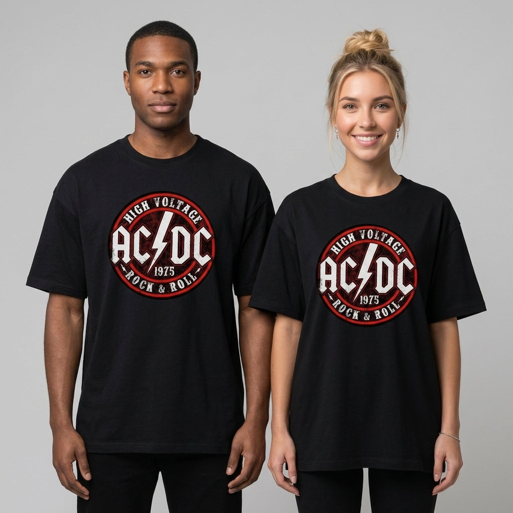 AC DC Oversize Tişört