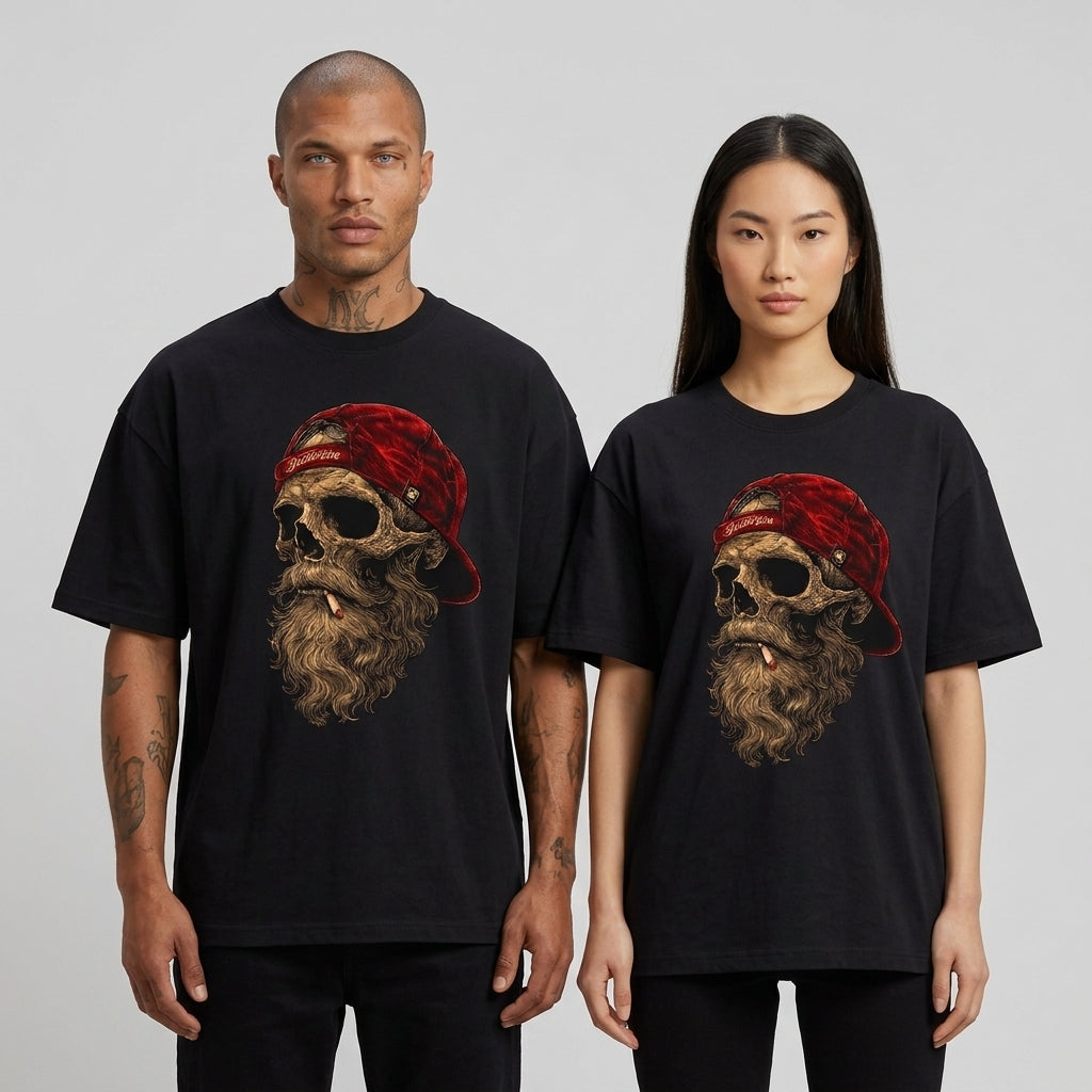 Skull Oversize Tişört