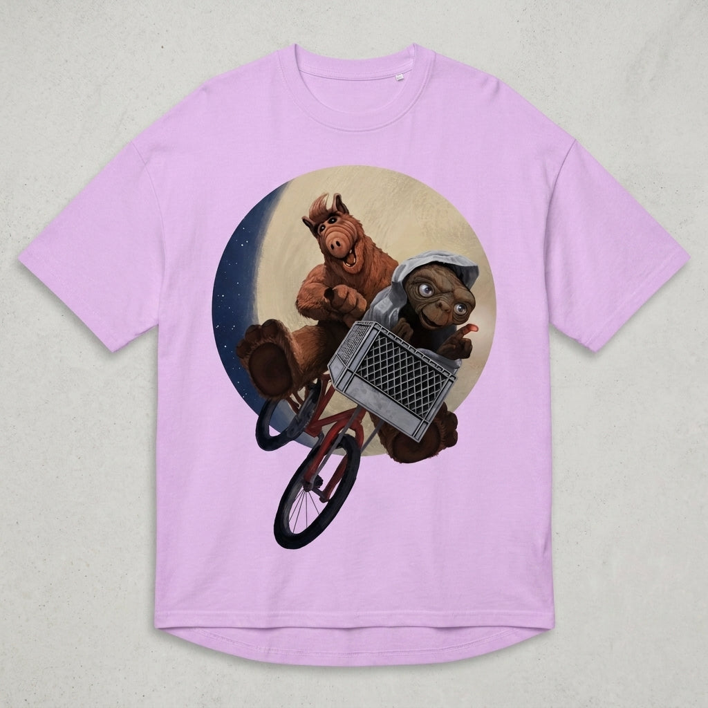 Alf & ET Oversize Tişört