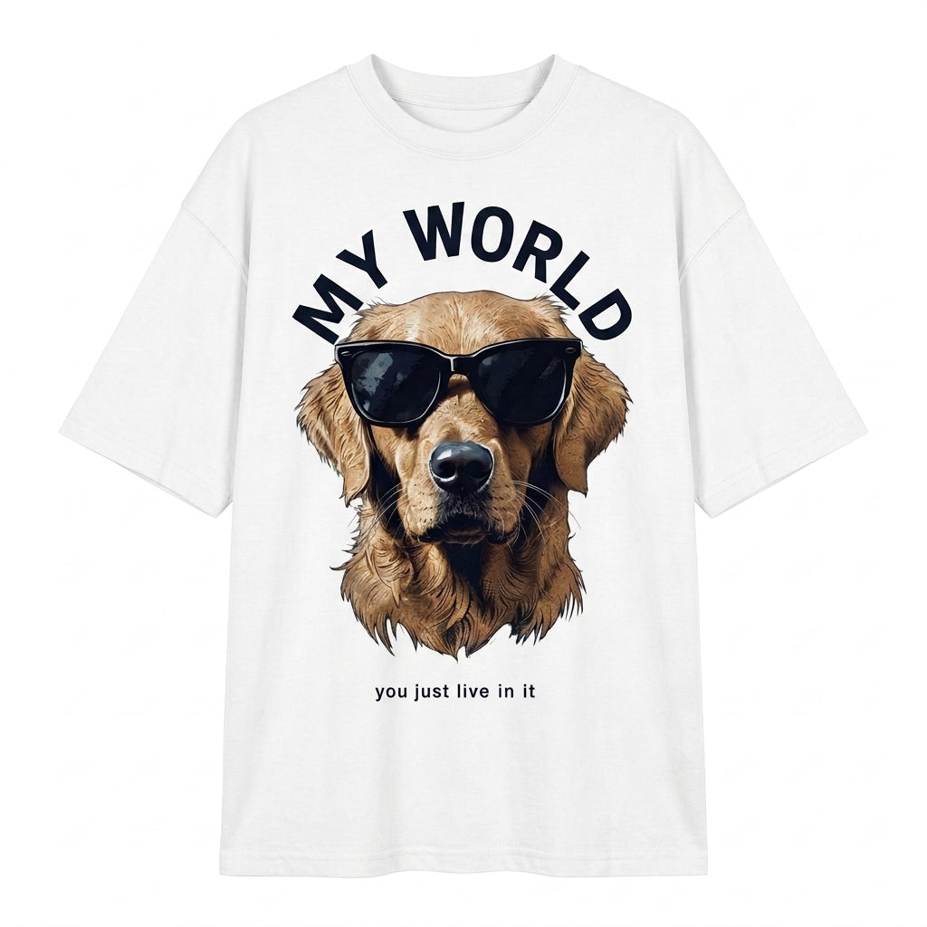 Dog World Oversize Tişört