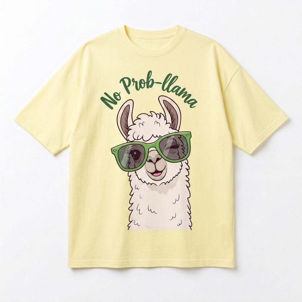 No Probllama Oversize Tişört