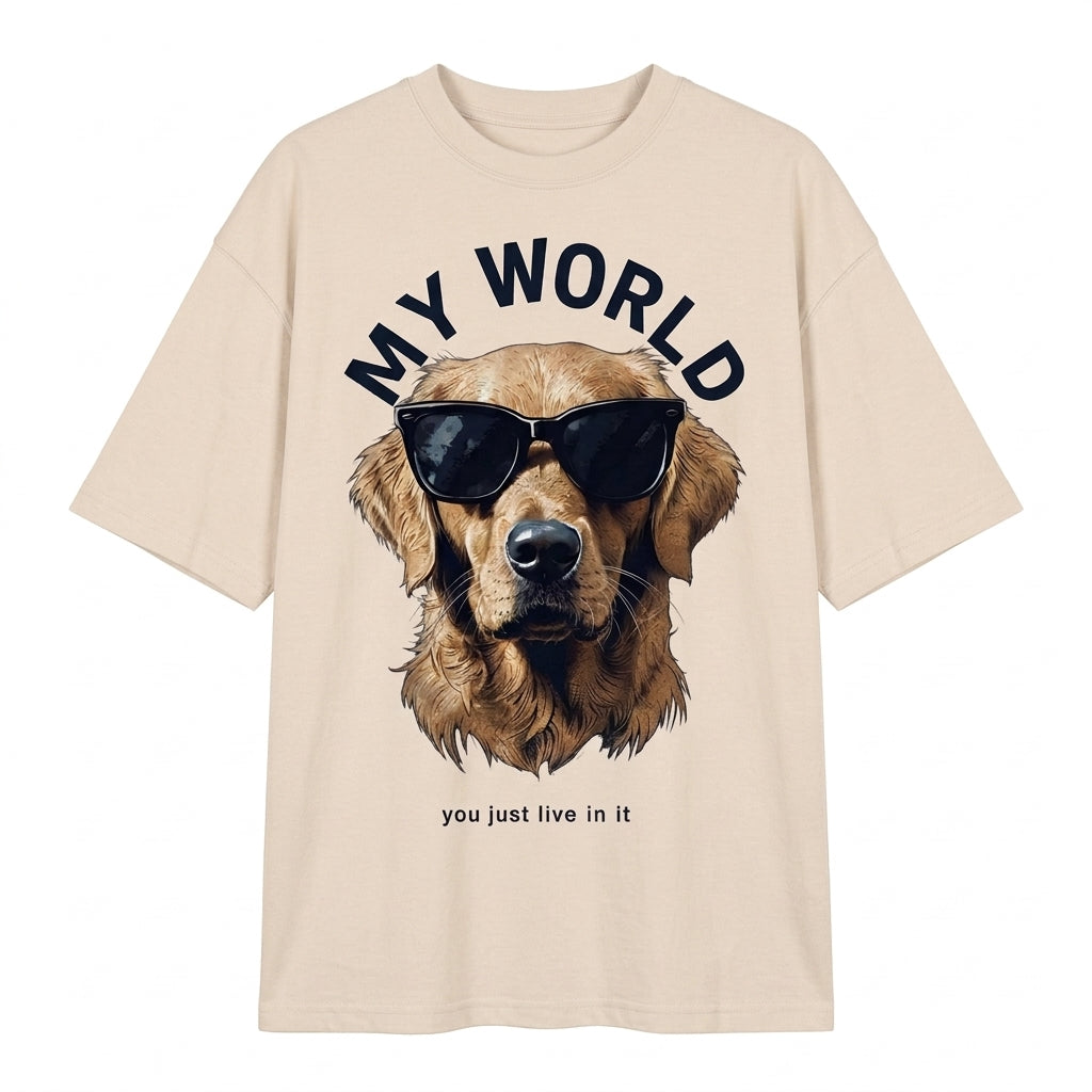 Dog World Oversize Tişört