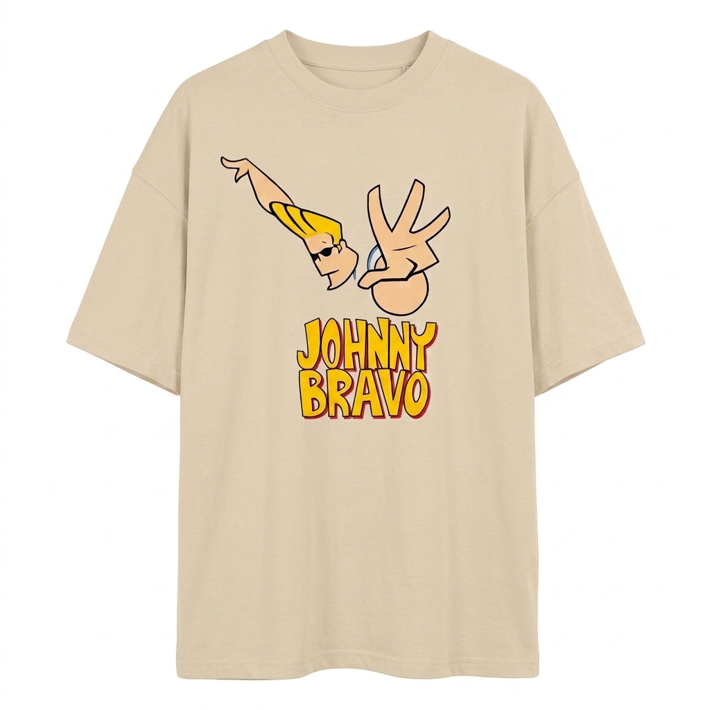 Johnny Bravo Oversize Tişört