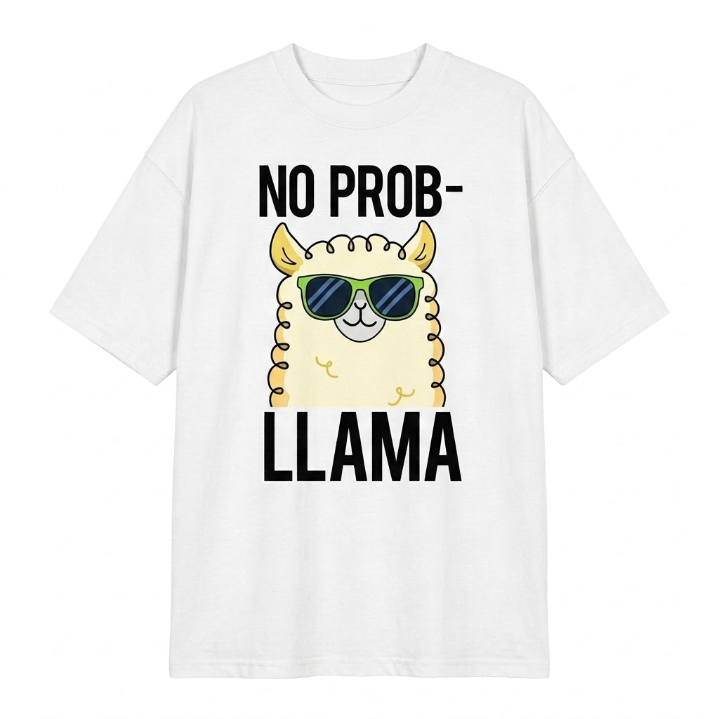 No Prob-llama Oversize Tişört