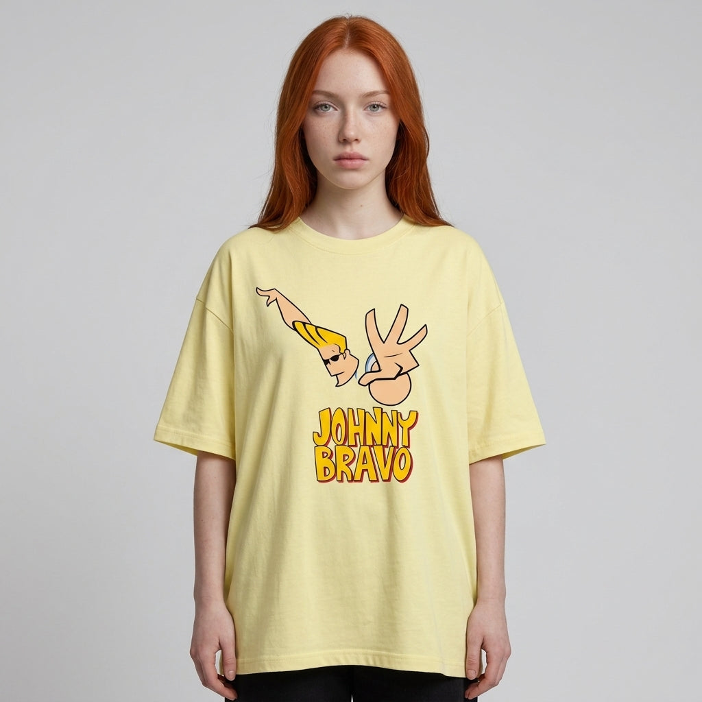 Johnny Bravo Oversize Tişört