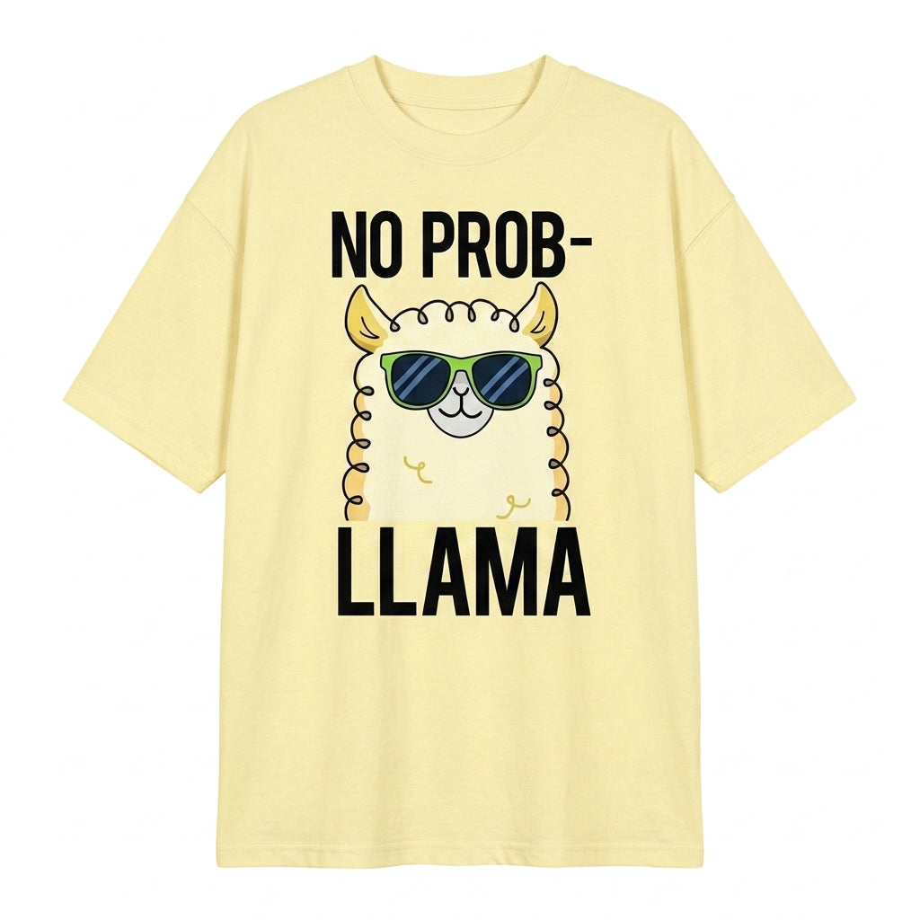 No Prob-llama Oversize Tişört