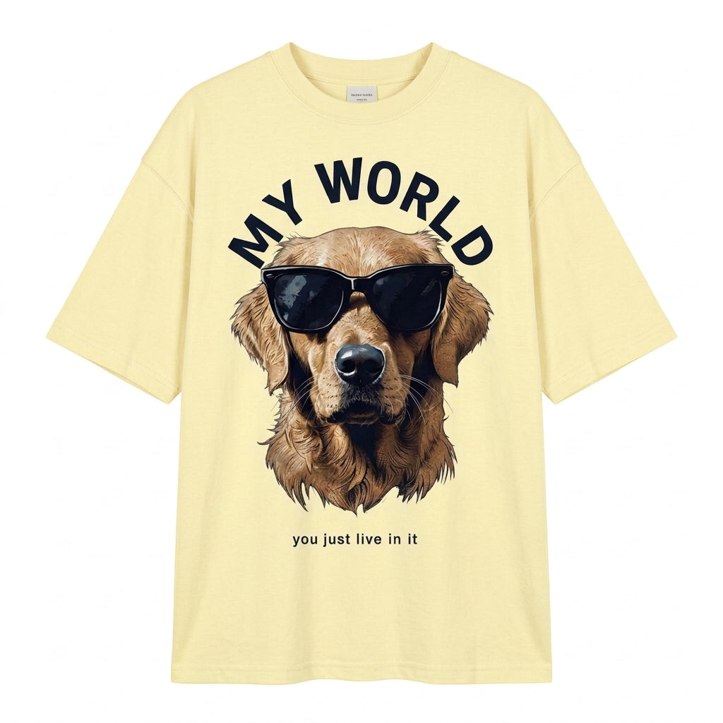 Dog World Oversize Tişört