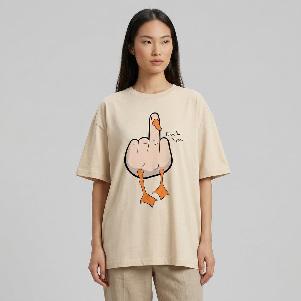 Duck You Oversize Tişört