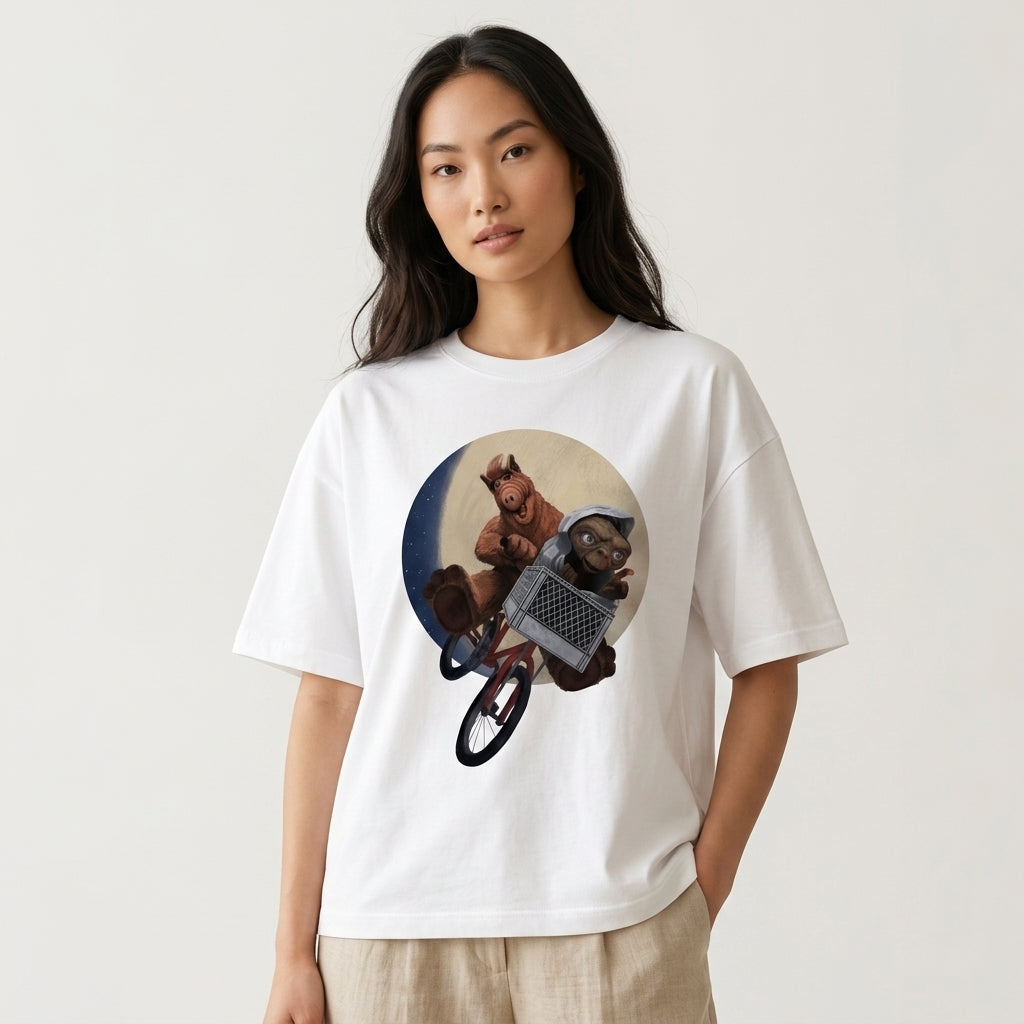 Alf & ET Oversize Tişört